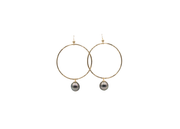 Tahitian Pearl Statement Hoops