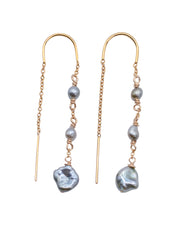 'Toru' Keshi Threader Earrings