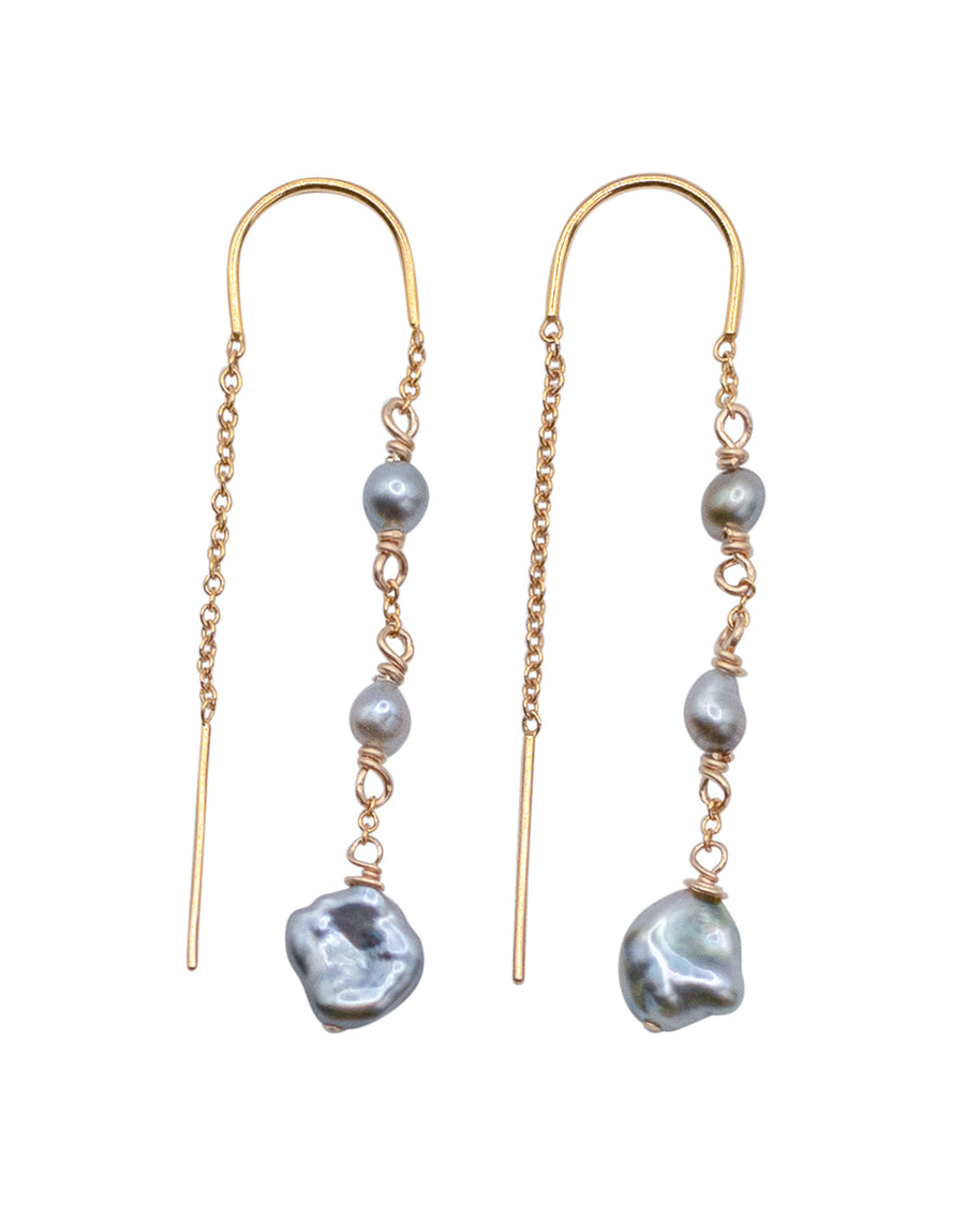 'Toru' Keshi Threader Earrings